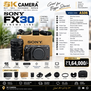 Brand New Sony FX30 Cinema line Camera + FE 18-105mm G OSS lens AS06