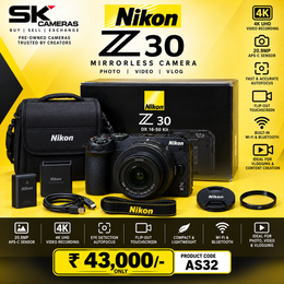 Pre-owned Nikon Z30 + DX 16-50mm VR lens AS32