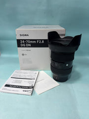 Sigma 24-70mm f/2.8 DG DN Art Lens | Professional Standard Zoom | Constant f/2.8 Aperture | Fast & Accurate Autofocus | Exceptional Sharpness | Perfect for Portraits, Weddings, Events & Videography | SK352