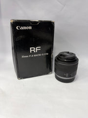 Canon RF 35mm f/1.8 Macro IS STM Lens – SK348