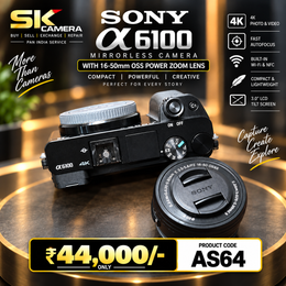 Pre-owned Sony Alpha a6100 + FE 16-50mm OSS lens AS64