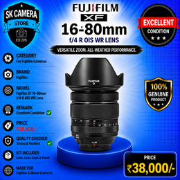Fujifilm XF 16-80mm f/4 R OIS WR Lens – AB05 | Excellent Condition