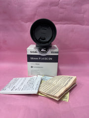 Sigma 56mm F1.4 DC DN Contemporary Lens | APS-C Portrait Prime Lens | Sony E / Fujifilm X / Canon RF / Nikon Z | SK438