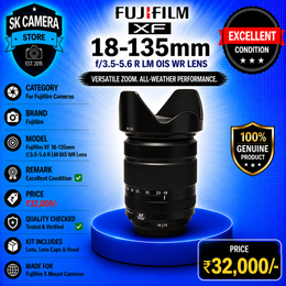 Fujifilm XF 18-135mm f/3.5-5.6 R LM OIS WR Lens – AB02 | Excellent Condition