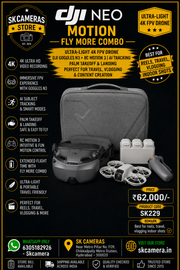 DJI Neo Motion Fly More Combo | Ultra-Light 4K FPV Drone | DJI Goggles N3 + RC Motion 3 | AI Tracking | Palm Takeoff & Landing | Perfect for Travel, Vlogging & Content Creation SK229