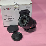 b) Viltrox AF 24mm F1.8 Z Full Frame Prime Lens for Nikon Z Mount Mirrorless Cameras | Ultra-Wide Aperture, STM Autofocus, Eye/Face Tracking, HD Nano Coating, Type-C Firmware Upgrade (Black) SK1002