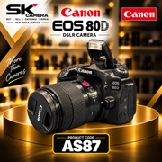 Pre-owned Canon EOS 80D + EF-S 18-135mm IS USM lens AS87