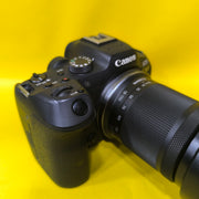 a) Canon EOS R7 with RF-S 18-150mm F3.5-6.3 IS STM Lens | 32.5MP APS-C Mirrorless Camera for Wildlife, Sports & Hybrid Creators | SK148