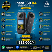 Insta360 X4 8K 360° Action Camera | Waterproof | SK444