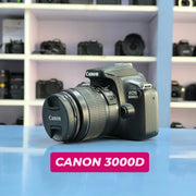 b) Canon EOS 3000D DSLR Camera with 18-55mm IS II Kit Lens | Beginner Friendly DSLR SK1028