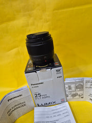 Panasonic Lumix 25mm F1.7 ASPH Prime lens SK311