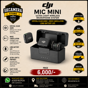 DJI Mic Mini | Ultra-Light Wireless Microphone System | Crystal-Clear Audio | Noise Cancellation | Long Battery Life SK350
