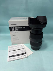 Sigma 24-70mm f/2.8 DG DN Art Lens | Professional Standard Zoom | Constant f/2.8 Aperture | Fast & Accurate Autofocus | Exceptional Sharpness | Perfect for Portraits, Weddings, Events & Videography | SK352