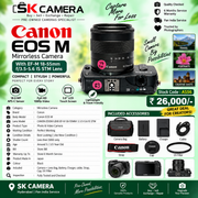 Canon EOS M Camera + EF-M 18-55mm IS STM lens AS56