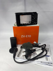 Sony ZV-E10 Mirrorless Camera with Sony E PZ 16-50mm f/3.5-5.6 OSS Lens | 24.2MP APS-C | 4K Video | Flip Touchscreen | Vlogging Camera SK370
