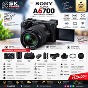 New Condition Sony alpha 6700 Mirrorless Camera + FE 18-135mm lens AS12