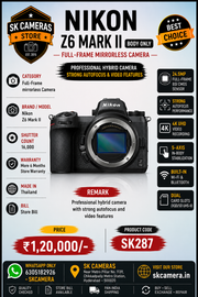 Nikon Z6 II Body Only – Full-Frame Hybrid Powerhouse SK287