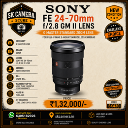 Sony FE 24-70mm f/2.8 GM II Lens | SK430