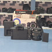 Demo unit Canon EOS M50 + 15-45mm IS STM lens AS18