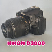 c) Nikon D3000 with 18-55mm Lens – 10.2MP DSLR Camera | Beginner Friendly | Sharp Image Quality
