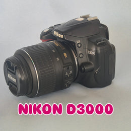 c) Nikon D3000 with 18-55mm Lens – 10.2MP DSLR Camera | Beginner Friendly | Sharp Image Quality