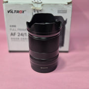 b) Viltrox AF 24mm F1.8 Z Full Frame Prime Lens for Nikon Z Mount Mirrorless Cameras | Ultra-Wide Aperture, STM Autofocus, Eye/Face Tracking, HD Nano Coating, Type-C Firmware Upgrade (Black) SK1002