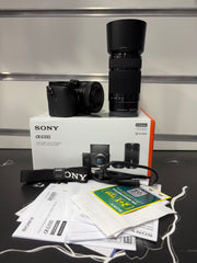 Sony Alpha 6100 Mirrorless Camera with E PZ 16-50mm f/3.5-5.6 OSS II & E 55-210mm f/4.5-6.3 OSS Twin Lens Kit | APS-C 24.2MP | SK408