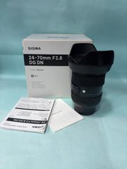 Sigma 24-70mm f/2.8 DG DN Art Lens | Professional Standard Zoom | Constant f/2.8 Aperture | Fast & Accurate Autofocus | Exceptional Sharpness | Perfect for Portraits, Weddings, Events & Videography | SK352