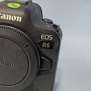 a) Canon EOS R6 Mirrorless Camera Body | 20MP Full Frame | 4K Video | IBIS | Dual Pixel AF II | (Code: AB32)