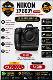 Nikon Z9 Body | Flagship 45.7MP Full-Frame Mirrorless Beast SK288