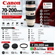Canon EF 70-200mm NON IS 2.8 L Ultrasonic lens AS31