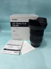 Sigma 24-70mm f/2.8 DG DN Art Lens | Professional Standard Zoom | Constant f/2.8 Aperture | Fast & Accurate Autofocus | Exceptional Sharpness | Perfect for Portraits, Weddings, Events & Videography | SK352