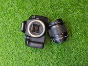 a) Canon EOS 550D DSLR with 18-55mm IS II Lens | 18MP APS-C | Full HD Video | Beginner Camera