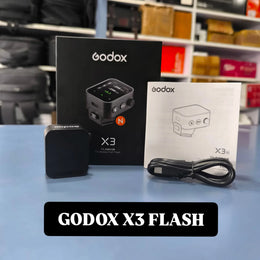 a) Godox X3 TTL Wireless Flash Trigger | Compact TTL Wireless Flash Controller for Canon/Nikon/Sony/Fujifilm | Professional Lighting Trigger | SK155