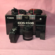Pre-owned Canon EOS R50V + RF-S 14-30mm IS STM lens AS05