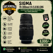 Sigma 70-300mm f/4-5.6 DG Telephoto Zoom Lens with Macro Mode | Full-Frame Compatible | SK321