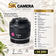Pre-owned Canon RF 35mm F1.8 Macro IS STM lens AS48