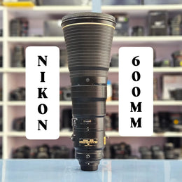 a) Nikon AF-S NIKKOR 600mm f/4E FL ED VR Lens | Super Telephoto Prime | Wildlife & Sports (Nikon F-Mount)