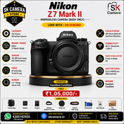 Nikon Z7 Mark II Body | 45.7MP Full-Frame Mirrorless Camera | 4K UHD | IBIS | SK458