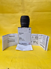 Panasonic Lumix 25mm F1.7 ASPH Prime lens SK311