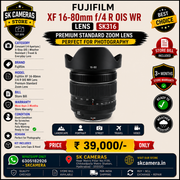 Fujifilm XF 16-80mm f/4 R OIS WR Lens Premium Standard Zoom Lens | Constant f/4 Aperture | 6-Stop OIS | Weather Resistant | Travel & Everyday Lens SK316