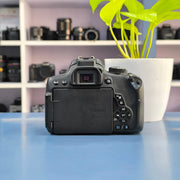 a) Canon EOS 750D DSLR Camera with 18-55mm III Lens | 18MP | Full HD Video | Flip Screen | Beginner Friendly | SK1034