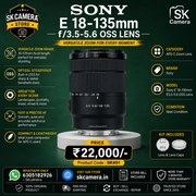 Sony E 18-135mm f/3.5-5.6 OSS APS-C Zoom Lens | SEL18135 | SK401