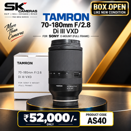 Pre-owned Tamron 70-180mm F/2.8 Di III VXD lens(For Sony E-mount) AS40