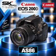 Demo Unit Canon EOS 200D + EF-S 18-55mm IS STM lens AS86