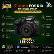 Canon EOS R10 Mirrorless Camera with RF-S 18-45mm f/4.5-6.3 IS STM Lens | SK403