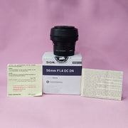a) Sigma 56mm f/1.4 DC DN Lens | APS-C Portrait Prime | Fast f/1.4 (Code: AB43)