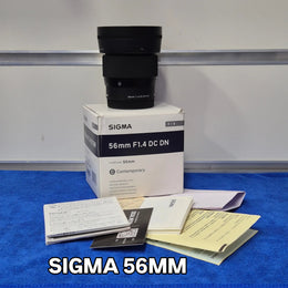c) Sigma 56mm 1.4 APS-C Portrait Lens – Excellent Low Light Performance sk98