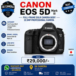 Canon EOS 5D Mark III Full-Frame DSLR Camera Body for Sale | 22.3MP Professional Camera |