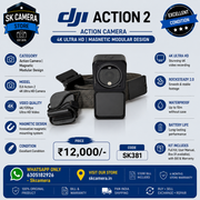 DJI Action 2 4K Ultra HD Action Camera | Magnetic Modular Design | SK381